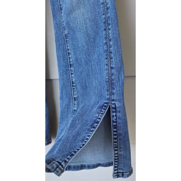Liverpool Hannah Flare High Waist Jeans Blue Sz 2/26 Split Hem Boho Bohemian - Picture 3 of 9